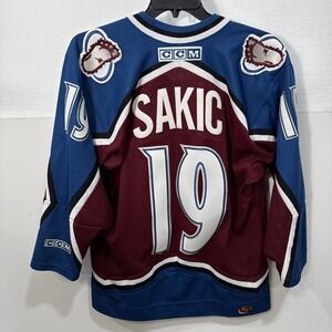 COLORADO AVALANCHE NHL HOCKEY‎  JERSEY #19 Sakic  CCM
